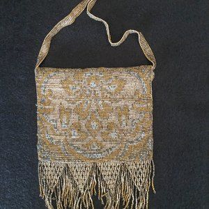 Vintage Micro Beaded Purse, Victorian Era